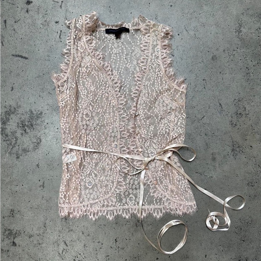Express Studio Designs ￼lace vest ￼